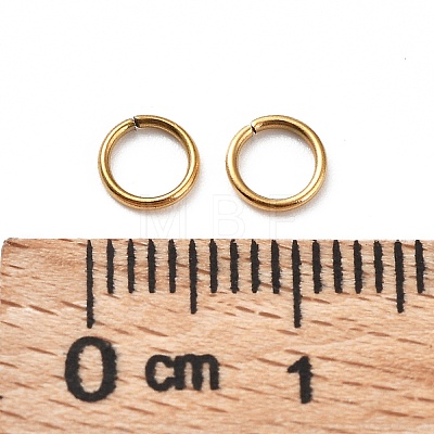 Ion Plating(IP) 304 Stainless Steel Open Jump Rings X-STAS-R060-5x0.7-G-1