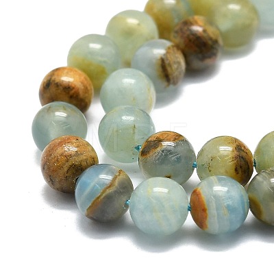 Natural Blue Calcite Beads Strands G-E576-09B-1