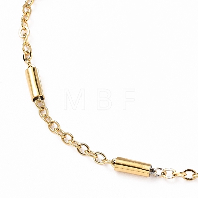 Ion Plating(IP) 304 Stainless Steel Cable Chain Bracelets BJEW-JB05655-1