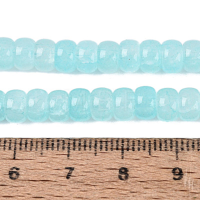 Ombre Effect Dyed Glass Beads Strands GLAA-Q106-05A-A07-1