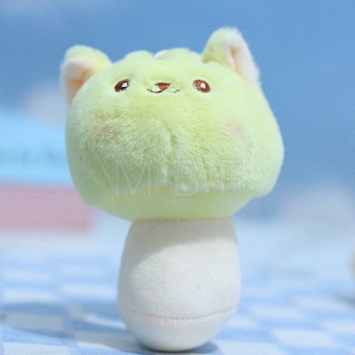 Cute Cloth Plush Bear Mushroom Pendant Decorations PW-WG8EA3F-03-1