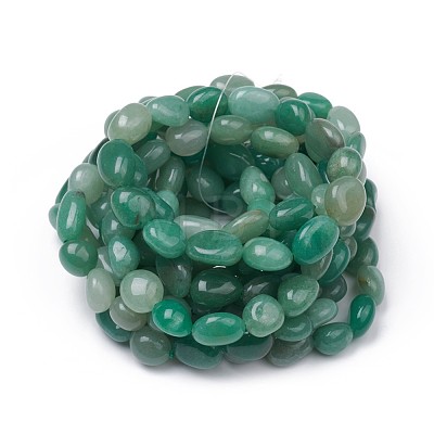 Natural Green Aventurine Stretch Beaded Bracelets BJEW-K213-E01-1