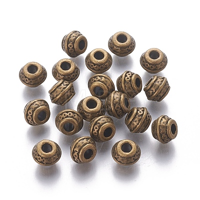 Tibetan Antique Bronze Metal Spacer Beads MLF0586Y-1
