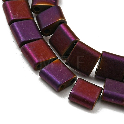 Electroplated Non-magnetic Synthetic Hematite Beads Strands G-C106-A01-15-1