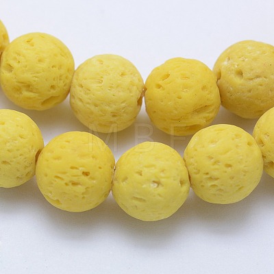 Natural Lava Rock Beads Strands G-F531-6mm-G15-1