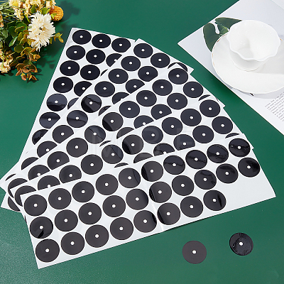 Plastic Billiard Spot Stickers DIY-WH0278-01-1