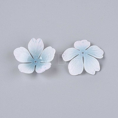 Flower Acrylic Bead Caps SACR-T017-51E-1