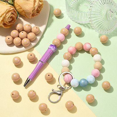 30Pcs Round Silicone Beads SIL-SZ0004-23I-1