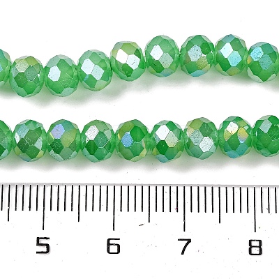 Baking Electroplate Glass Beads Strands DGLA-A039-J10mm-B03-1