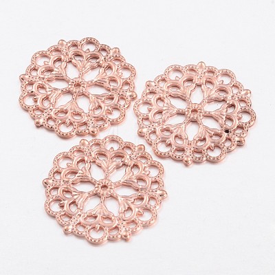 Tibetan Style Filigree Joiners Links TIBE-A11623-RG-LF-1