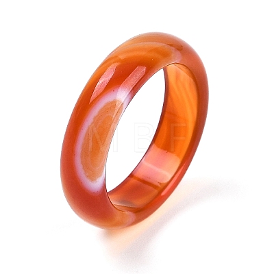 Dyed & Heated Natural Agate Finger Rings for Women RJEW-Z075-02P-1