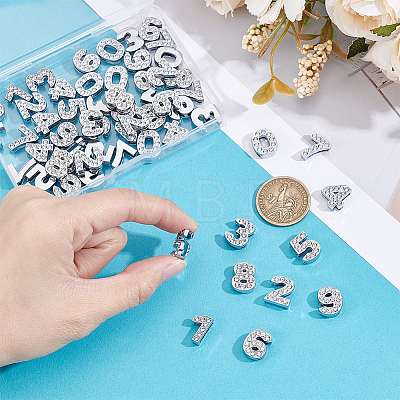 60Pcs Alloy Rhinestone Charms Sets FIND-UN0010-37P-1