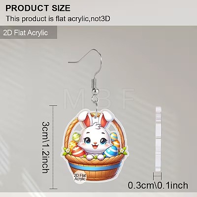Easter Acrylic Dangle Earrings FS-WG50DE5-01-1