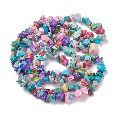 Synthetic Turquoise Beads Strands G-P332-24C-1