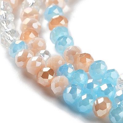 Glass Beads Strands EGLA-A034-M4mm-56-1