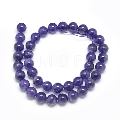 Natural Amethyst Beads Strands G-E481-03-10mm-1