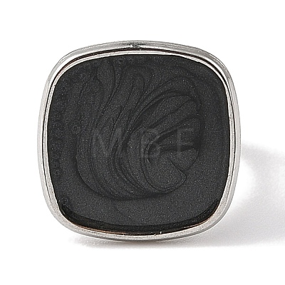 304 Stainless Steel Enamel Open Cuff Rings for Women RJEW-F166-23P-02-1