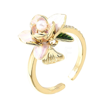 Barss Enamel Cuff Open Rings for Women KK-CBA1C83-01A-G-1