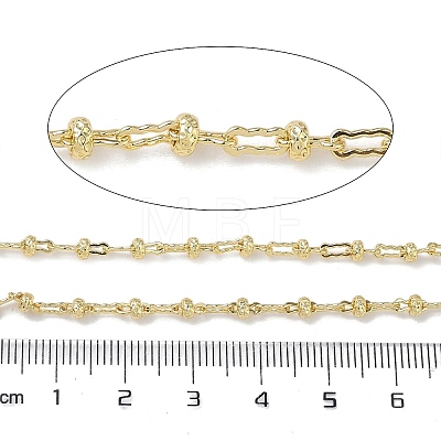 Brass Wavy Rectangle Link Chains CHC-H116-03G-1