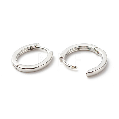 Brass Hinged Hoop Earrings for Women EJEW-G306-03P-1