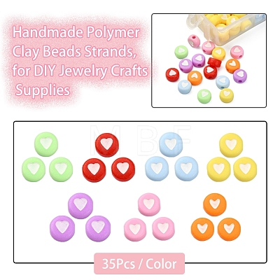 245Pcs 7 Colors Opaque Acrylic Beads MACR-YW0001-76A-1