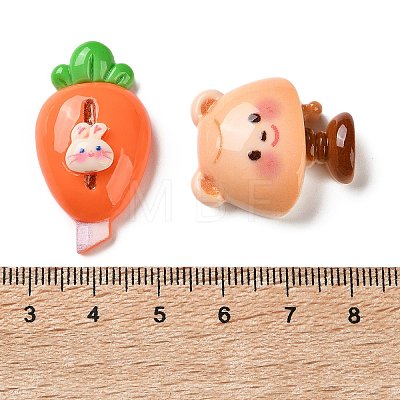 School Supplies Opaque Resin Cabochons CRES-L050-03-1
