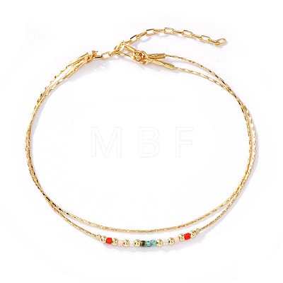 Elegant Glass Seed Beaded Bracelets JA5046-1-1