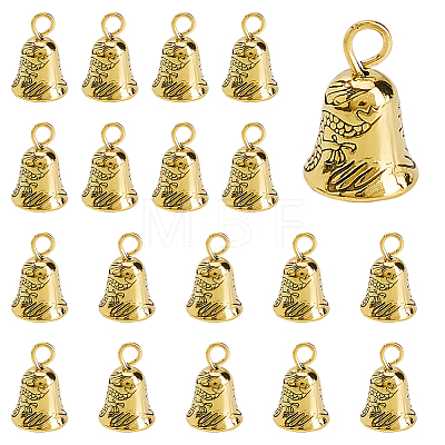Alloy Bell Charms FIND-WH0173-417AG-1