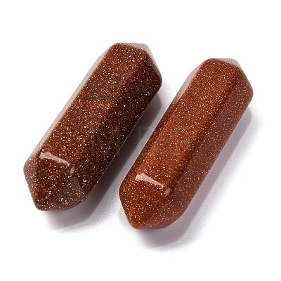 Synthetic Goldstone Double Terminated Points G-C153-01B-1