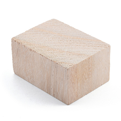Unfinished Natural Wood Block WOOD-T031-02-1