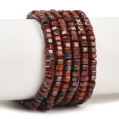 Natural Brecciated Jasper Beads Strands G-G345-C07-2x4mm-1