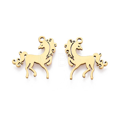 201 Stainless Steel Pendants STAS-T073-46G-1