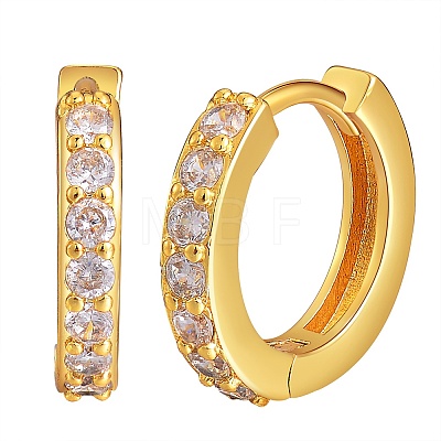 Brass Hoop Earrings EJEW-BB64330-1