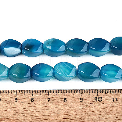 Dyed & Heated Natural Agate Beads Strands G-N359-14A-03-1