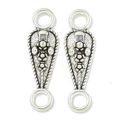 Tibetan Style Alloy Connector Charms TIBE-I026-5962AS-1