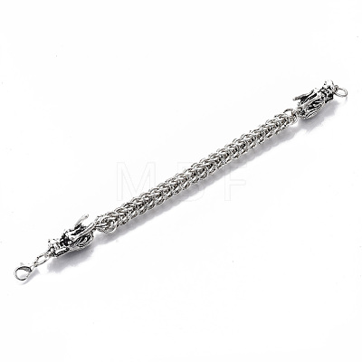 Men's Alloy Wheat Chain Bracelets BJEW-T014-09AS-1