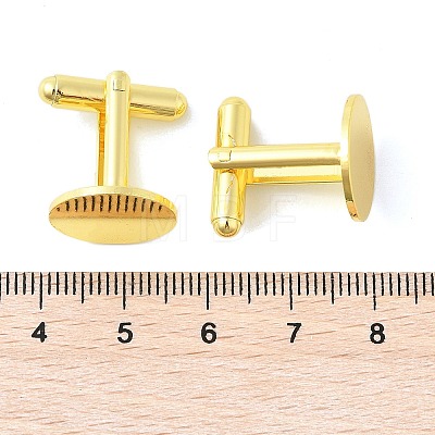 Rack Plating Brass Cuff Button KK-L151-10G-1