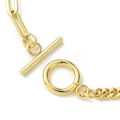 Golden Brass Charm Bracelets BJEW-JB10021-02-1