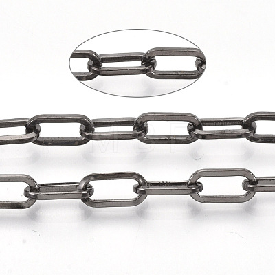 Unwelded Iron Paperclip Chains CH-S125-02E-B-1