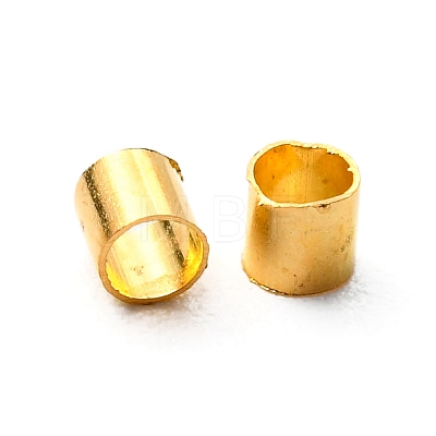 Brass Crimp Beads KK-YW0002-02G-1