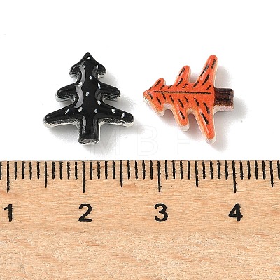 Christmas Spray Painted Alloy Beads FIND-Z109-02-1