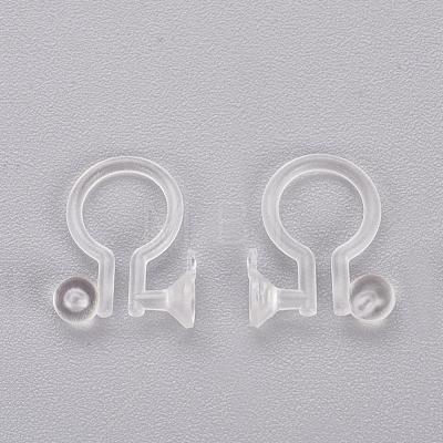 Clear Plastic Clip-on Earring Converter X-KY-P005-01-1