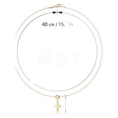201 Stainless Steel Crystal Rhinestone Pendant Necklaces for Women WG0C703-01-1