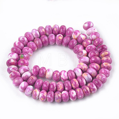 Synthetic Ocean White Jade Beads Strands TURQ-T002-01D-1