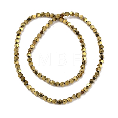 Electroplated Synthetic Non-magnetic Hematite Beads Strands G-A234-G03-01G-1