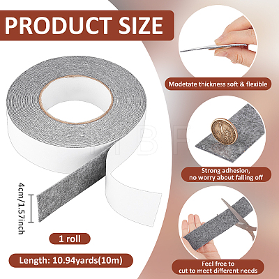 10M Felt Self Adhesive Seal Strip AJEW-WH0609-895B-03-1