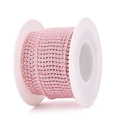Iron & ABS Plastic Imitation Pearl Tennis Chains CH-Q006-01A-09-1