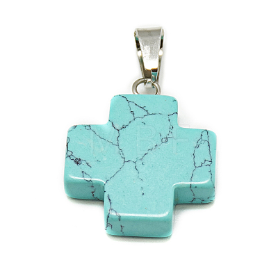 Natural & Synthetic Mixed Stone Pendants G-S293-15-B-1