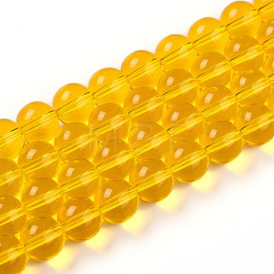 Transparent Glass Beads Strands LS-GLAA-T032-T10mm-24-1