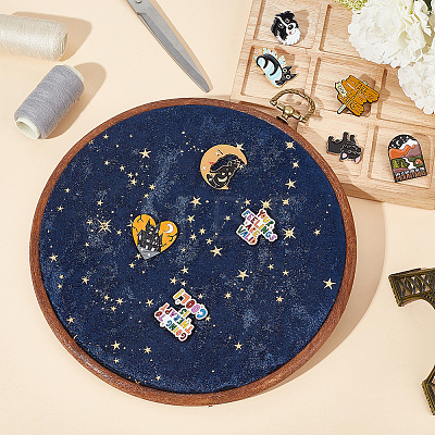 Galaxy Enamel Pin Hoop FIND-WH0260-64A-1